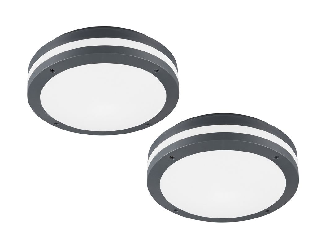Außenleuchte mit Bewegungsmelder 2x Deckenlampe Wandlampe Produktbild 
