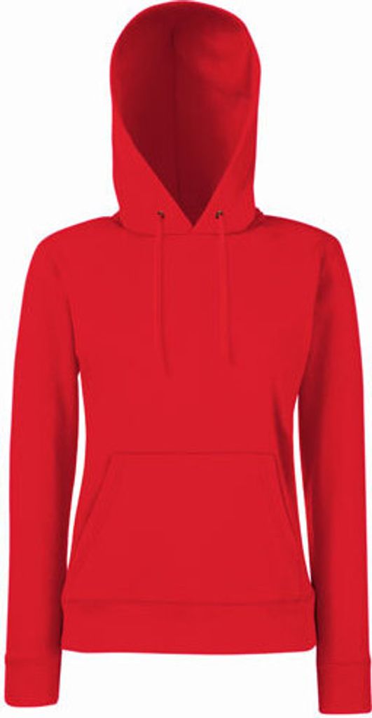 Fruit of the Loom - Lady-Fit Classic Hooded Sweat - Red - L