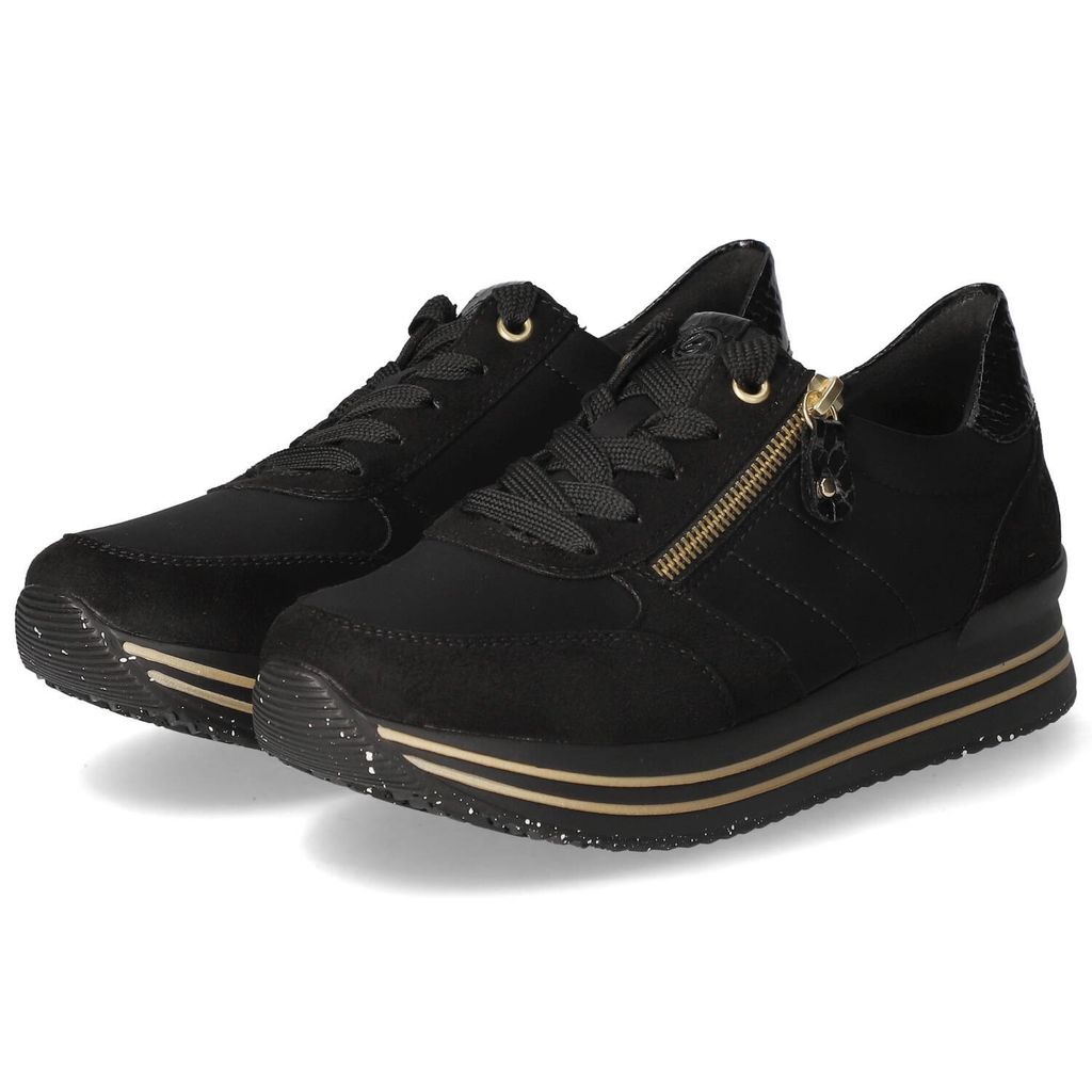 Remonte sneaker damski niski czarny Zdjęcie produktu 
