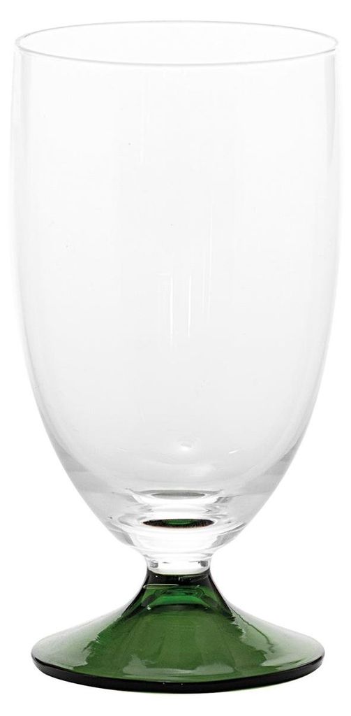Zafferano Calice Maestro mundgeblasenes Natronkalkglas-Set, 4-teilig, grüne Farbe, venezianisches Design ohne Stiel für elegante Weinproben