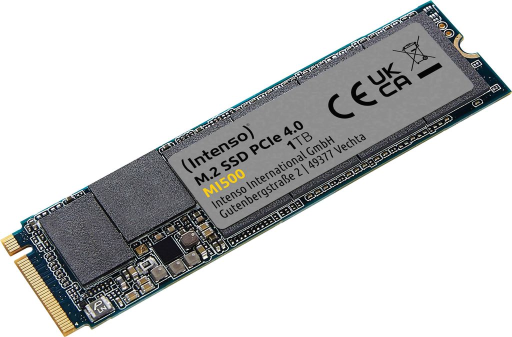 Intenso MI500 SSD 1TB M.2 PCIe Gen4 Internes Produktbild 