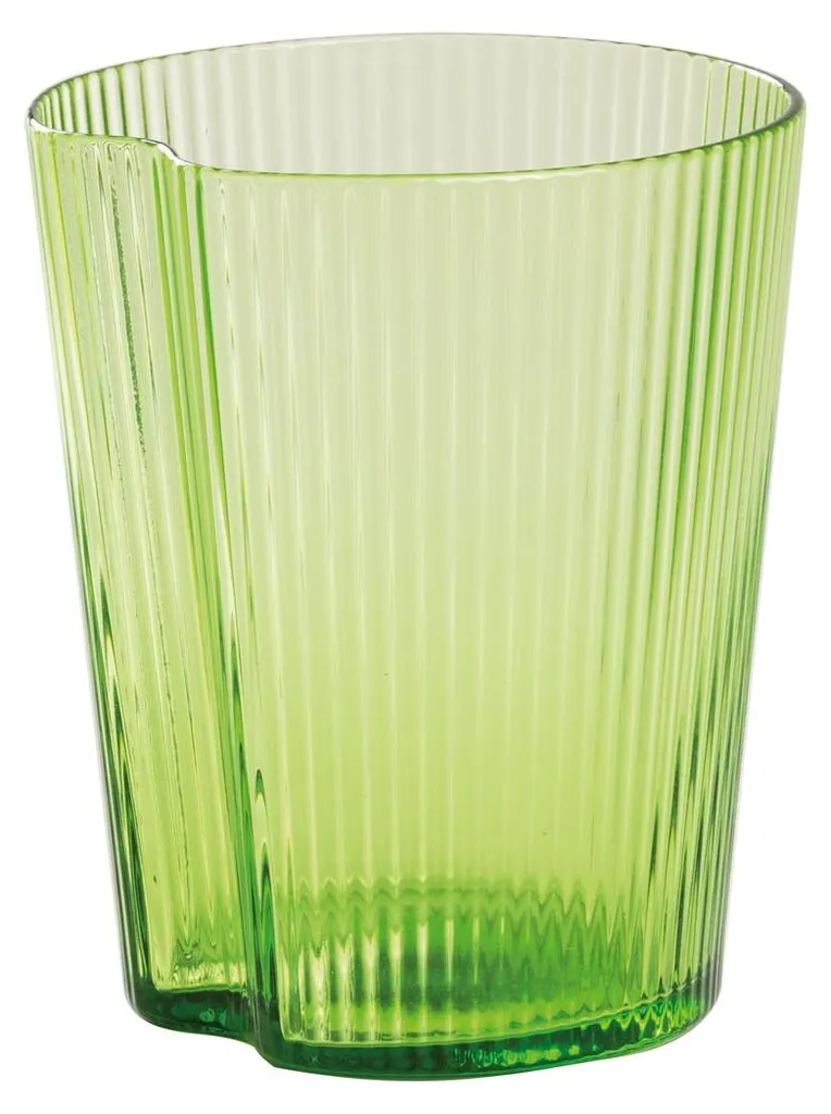 Set de 6 Verres de Table Vert Pomme pour un Usage Quotidien Durable