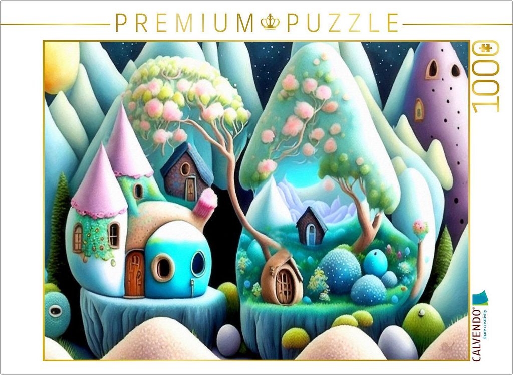 CALVENDO Puzzle Ein Motiv aus dem Kalender Gubblingen - ein Ort zum Träumen | 1000 Teile Lege-Größe 64x48cm Foto-Puzzle für glückliche Stunden