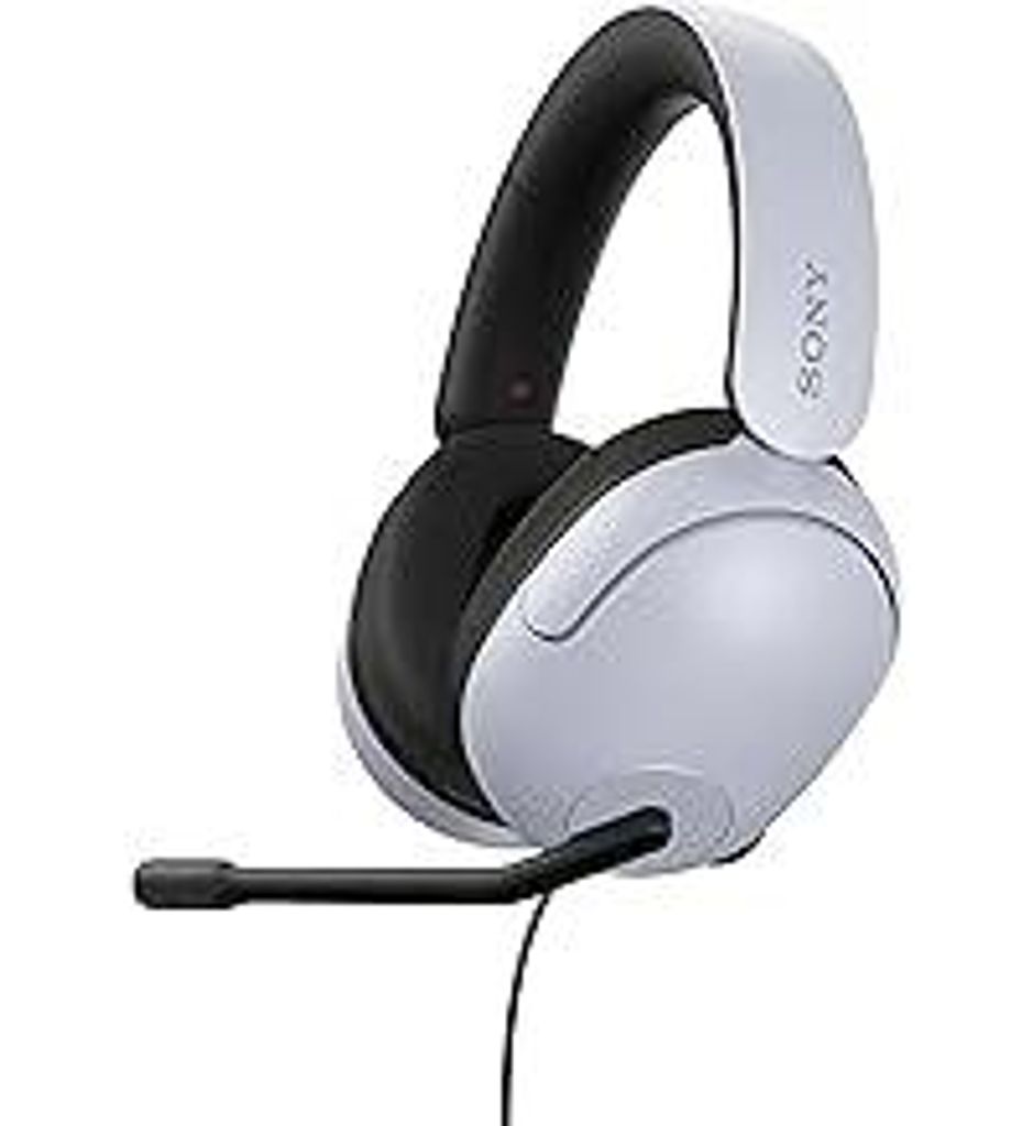 Sony INZONE H3 Gaming Headset - 360 Spatial Sound für Spiele - Hochwertiges Boom-Mikrofon - PC/PlayStation5, Weiß, Norme