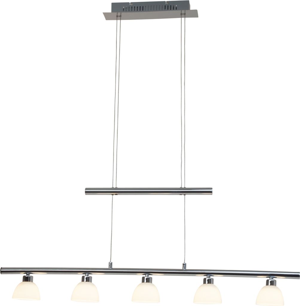 Brilliant Tonja LED Pendelleuchte, 5-fach 26W Warmweiß Produktbild 
