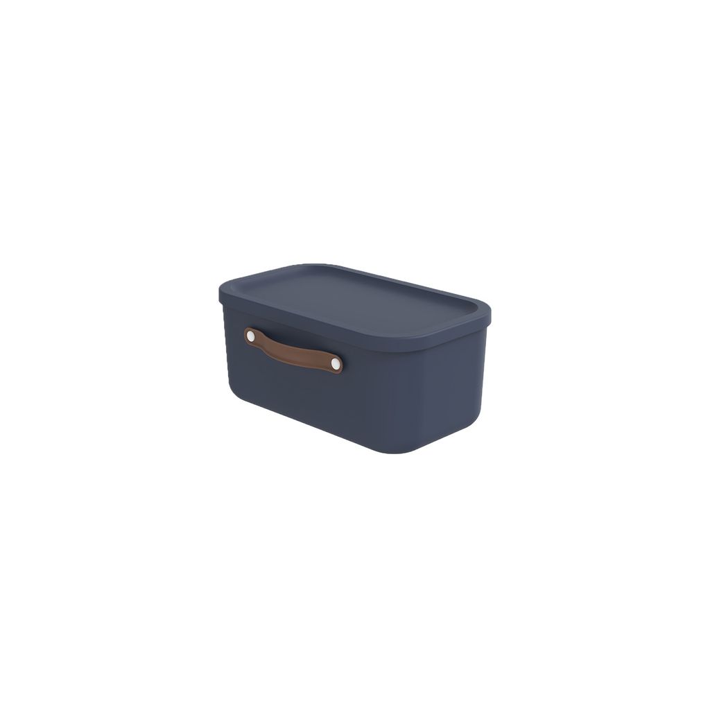 Rotho Aufbewahrungsbox 12 L Maloja - Kunststoffbox mit Deckel - Stapelbox 39,5 x 26,5 x 17,7 cm - Plastikbox Ordnungsbox Allzweckkiste