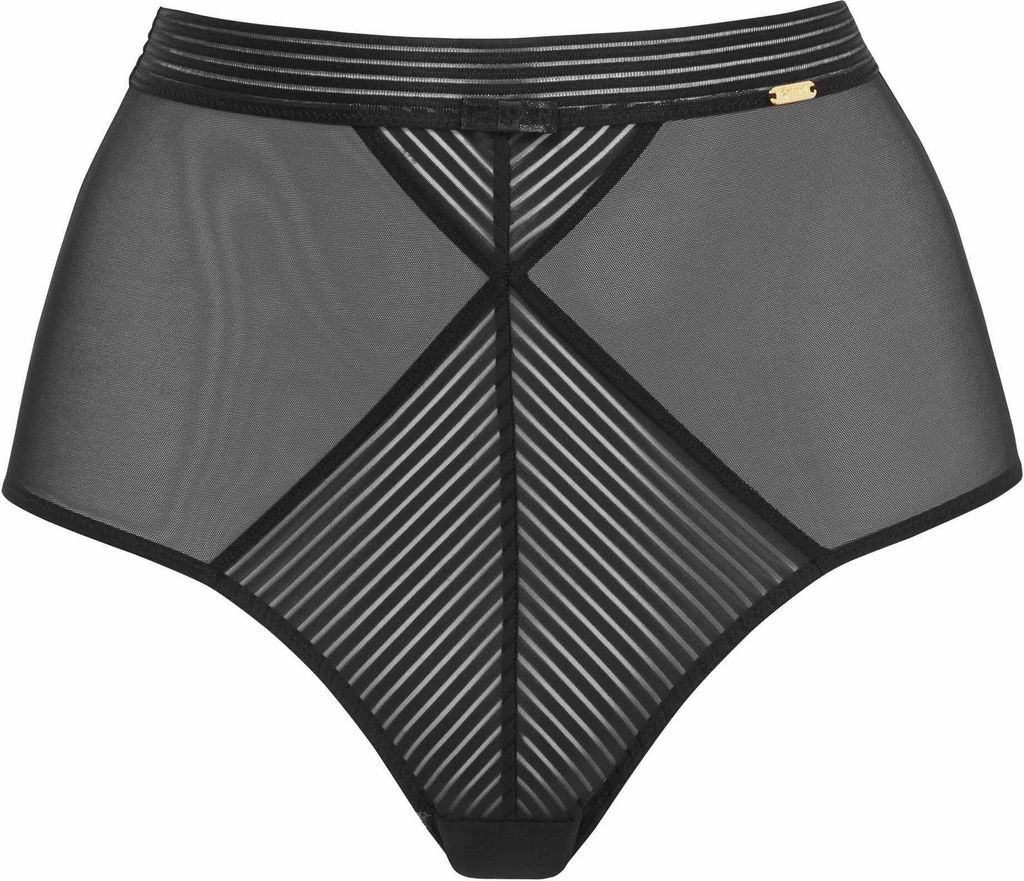 Gossard Sheer Stripe Taillen Slip Black XS