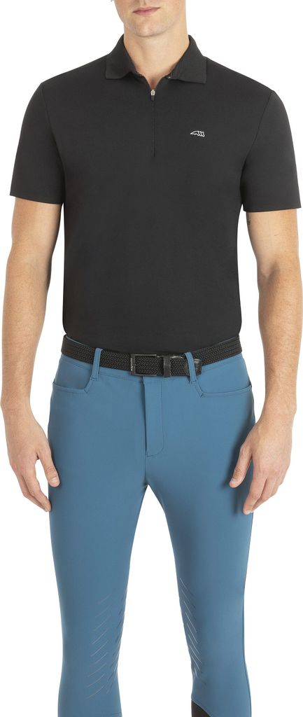 Equiline Herren Poloshirt Clemc schwarz, Eq20_FS_Gr.:L