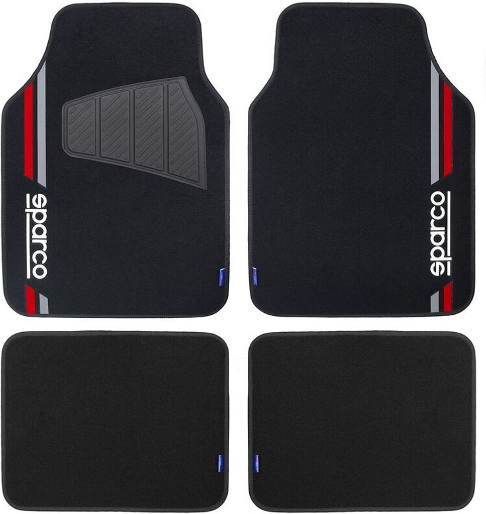 Sparco Set mit 4 universellen schwarzen und roten Matten, 2 Produktbild 