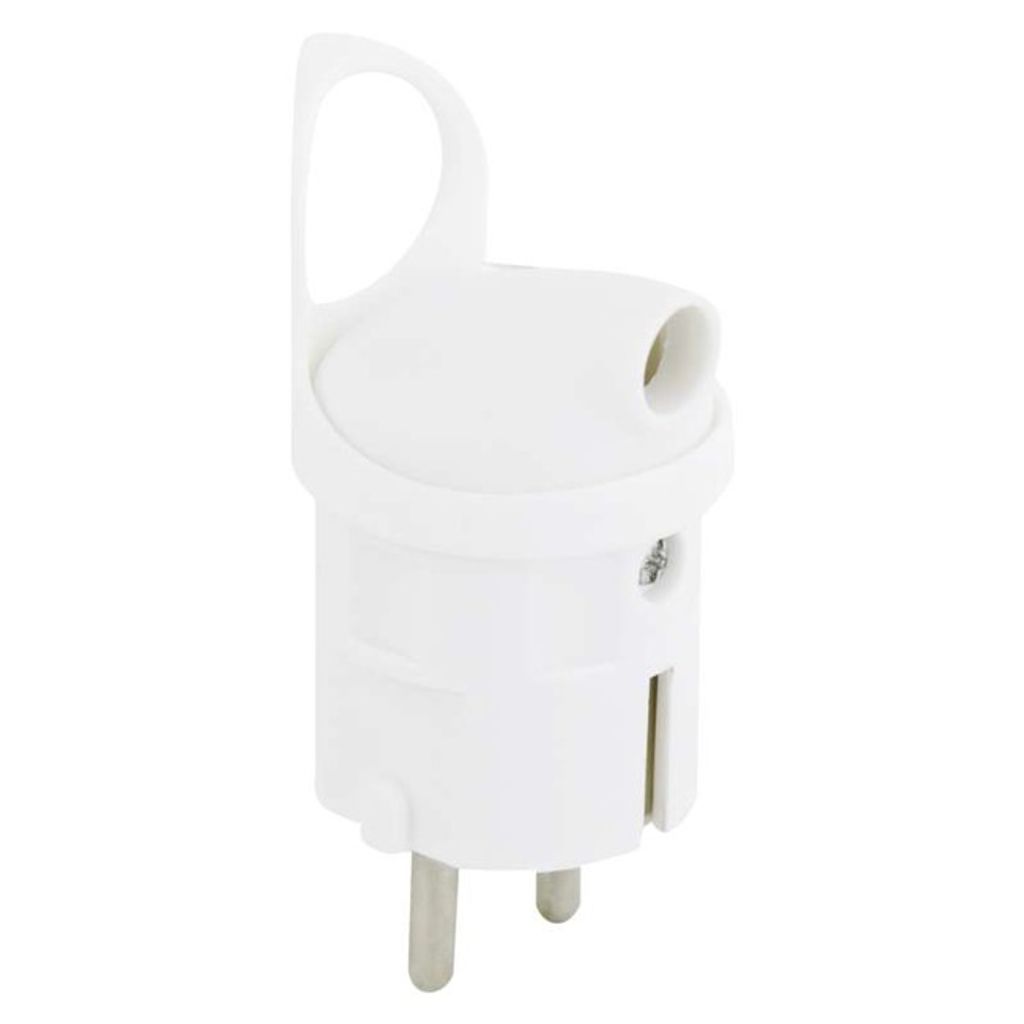 Emos plugs for moving lead - angled white (Fiches pour Image du produit 
