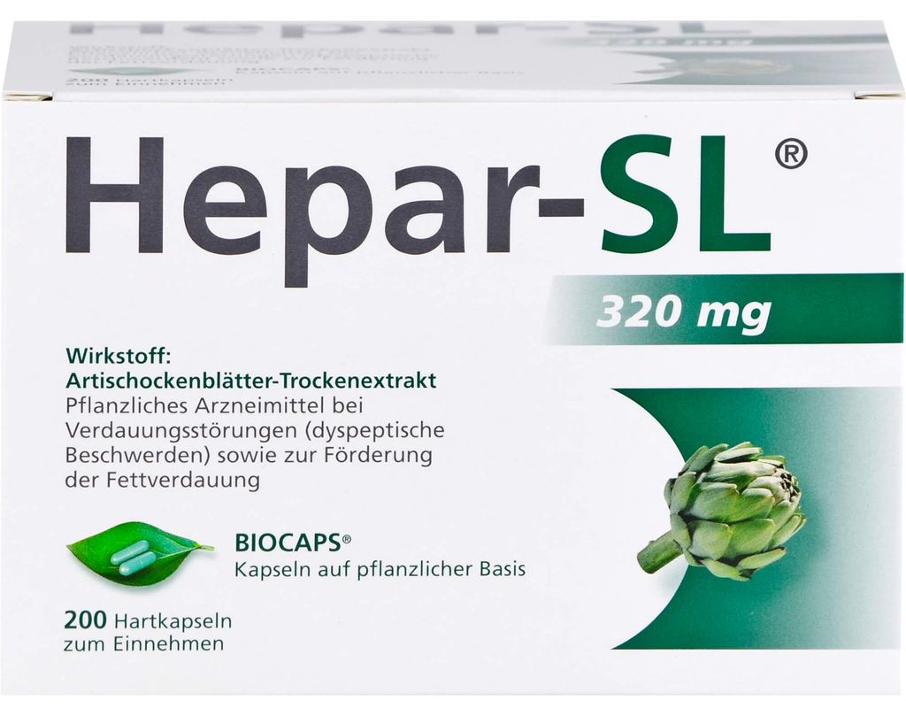 Hepar-SL 320 mg Hartkapseln 200 St Produktbild 