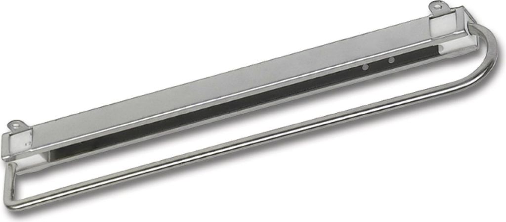 Kleiderbügelhalter-Auszug 400 mm Stahl silberfarbig