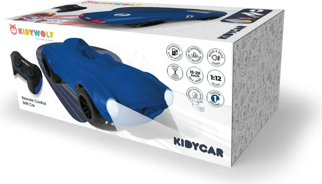 KIDYWOLF 418049 Voiture RC 1:12 avec Moteur Électrique Haute Vitesse
