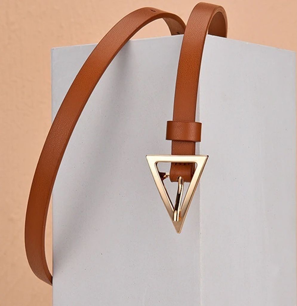 Stylischer Arrow Damengürtel in Braun – Hochwertiges Kunstleder KP8274