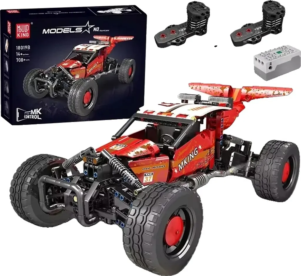 Voiture Télécommandée Tout-Terrain 4x4 Rouge : Kit de Construction Lego