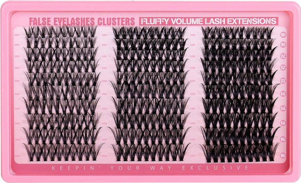 INF Kit de Faux Cils en Touffes: Volume Mixte 30D+40D+50D, Image du produit 