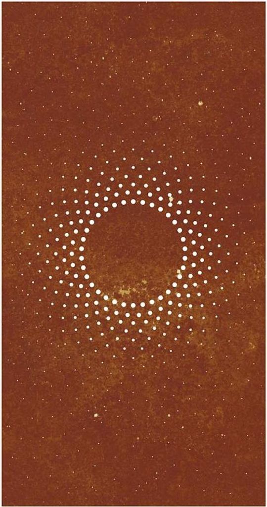 vidaXL Décoration murale de jardin 105x55 cm acier corten Image du produit 