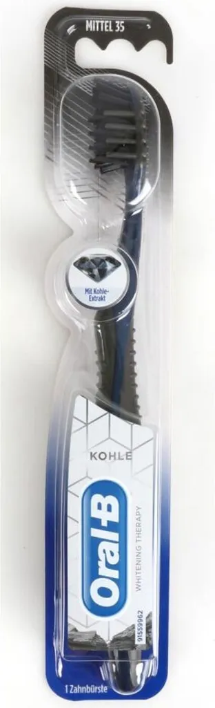 Retrouvez des dents blanches : 12 Brosses à dents Oral-B Charbon Medium