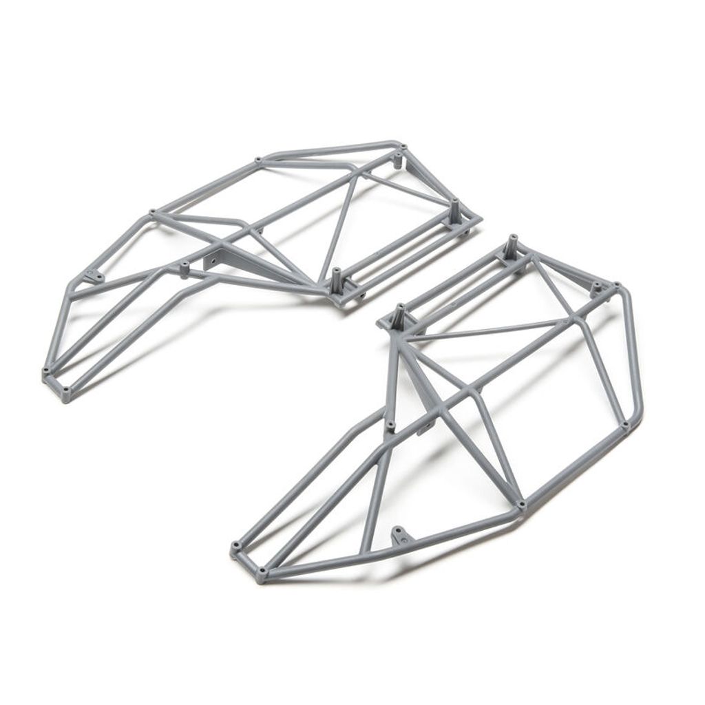 Losi Roll Cage, Side, Left & Right, Gray: Rock Rey