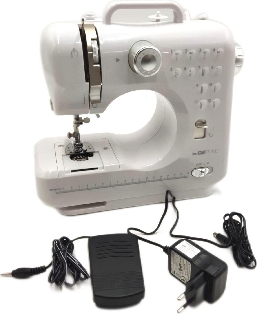 Clatronic Nähmaschine NM 3795 weiss/silber Produktbild 
