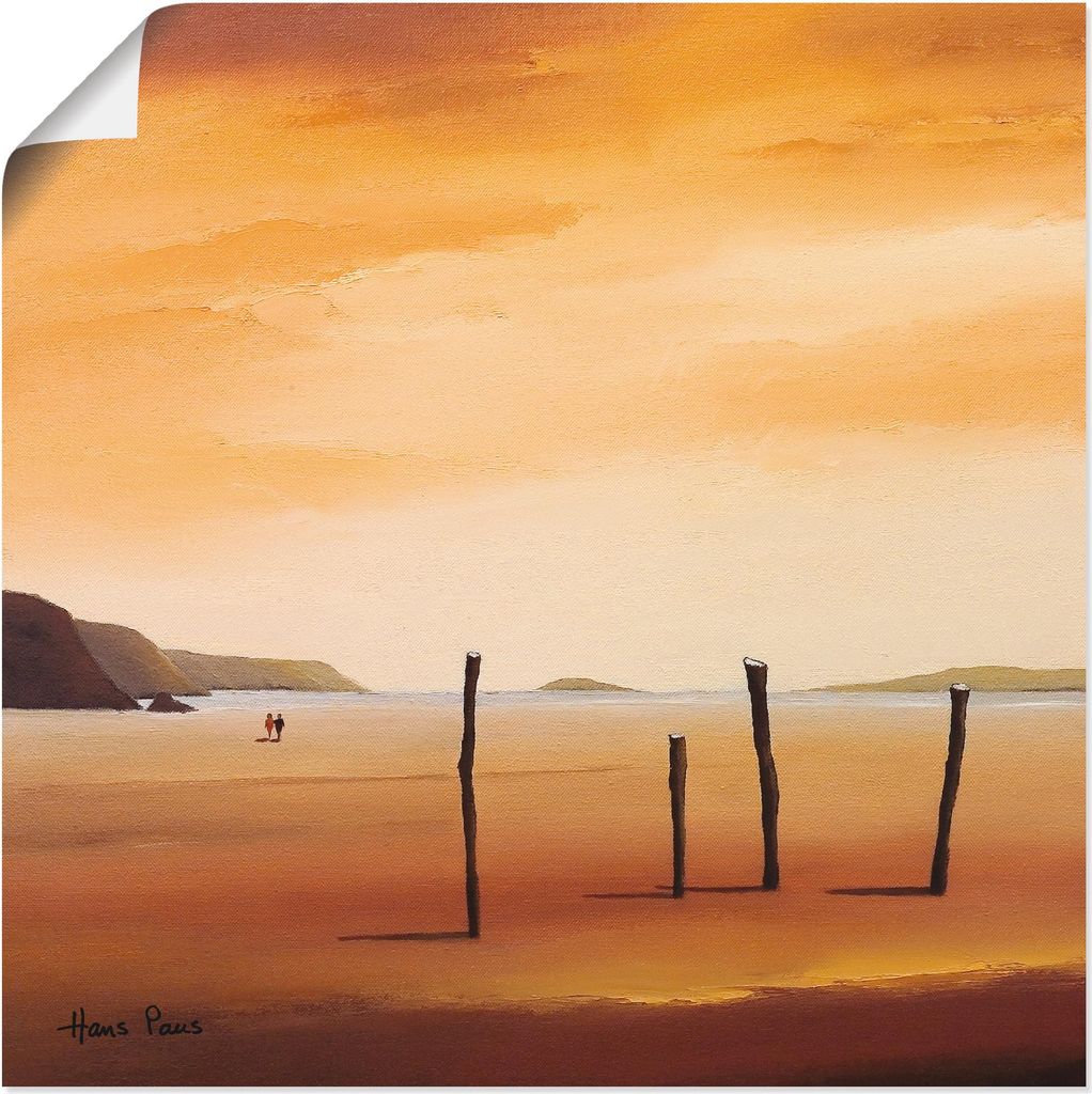 ARTland Poster Abend II Größe: 30x30 cm