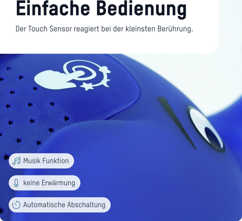 ANSMANN LED Sternenhimmel Projektor Elefant Musik Produktbild 4