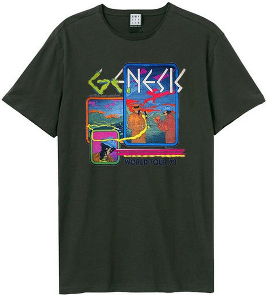 Amplified - "World Tour 78" T-Shirt für Herren/Damen Uni GD213 (XS) (Holzkohle)