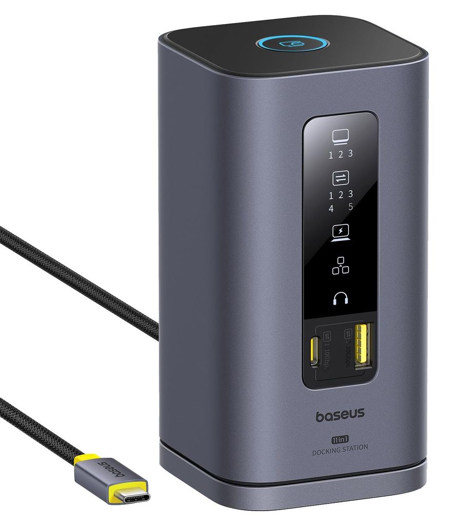 Baseus Spacemate Displaylink docking station USB C 11 in 1 Immagine del prodotto 