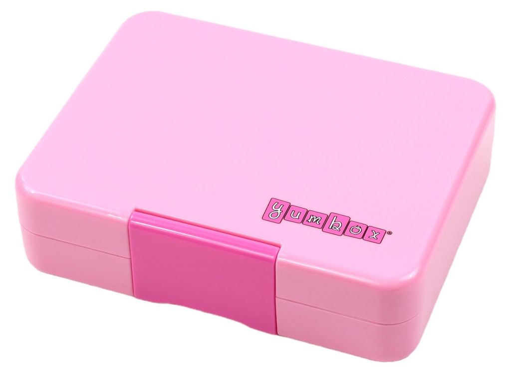 Yumbox Snack – auslaufsichere Snackbox mit 3 Fächern – Power Pink – Regenbogen