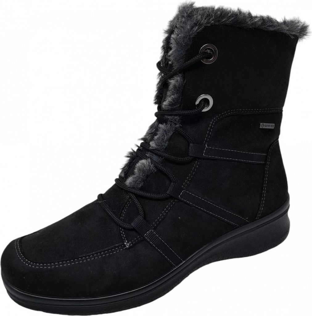 Ara Weite H Schnürstiefel Schwarz Produktbild 