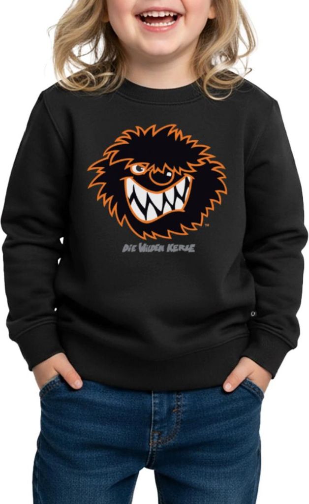 Spreadshirt Die Wilden Kerle Kerl Porträt Kinder/Teenager Premium Pullover, 122/128 (6 Jahre), Schwarz