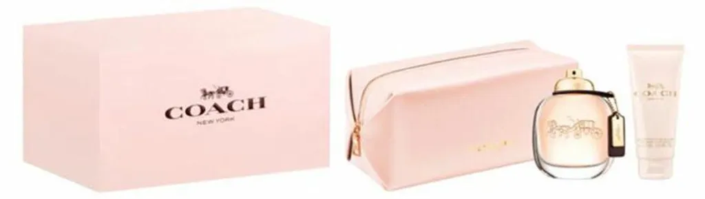 Kit Voyage Parfum Coach Femme avec Trousse de Toilette Pratique Set