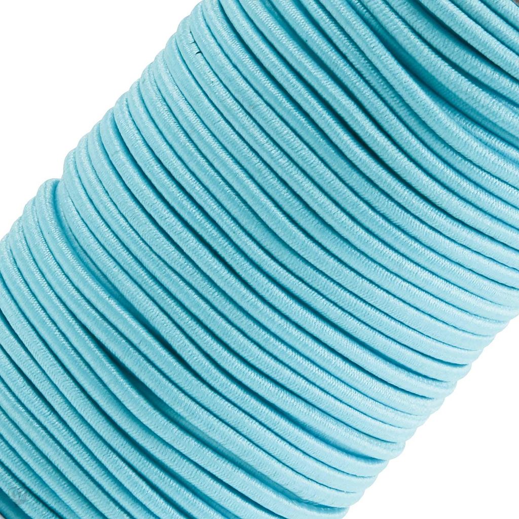 50m extra starke Gummikordel Gummischnur 3mm, pastelblau