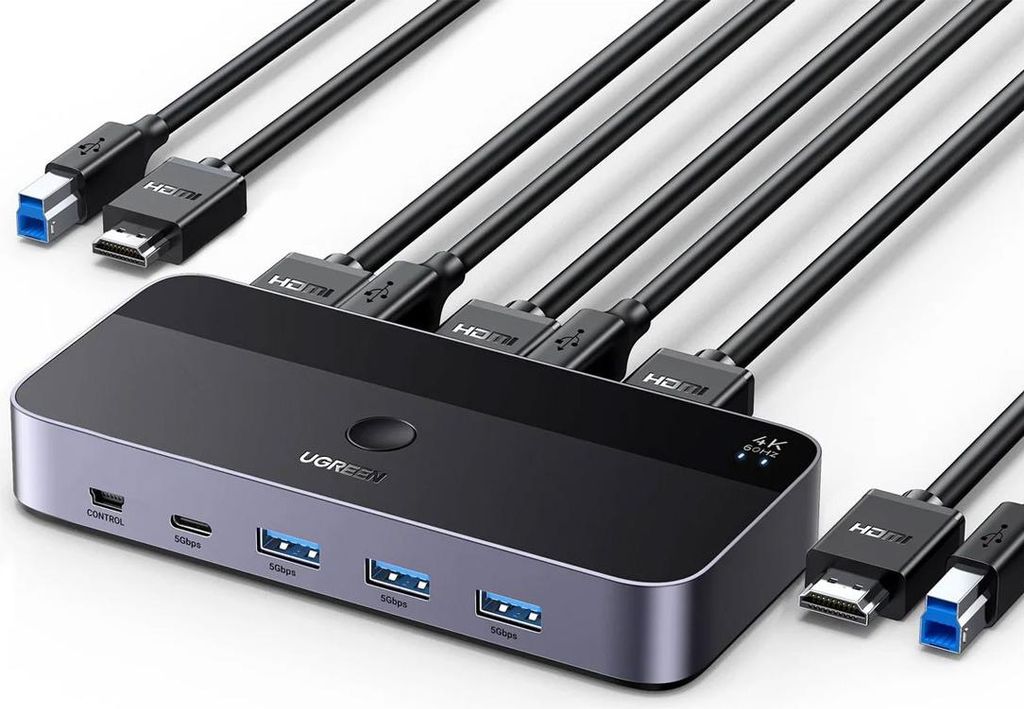 Ugreen Kvm Switch Cm664 Hdmi Switch 2W1 - Noir Image du produit 
