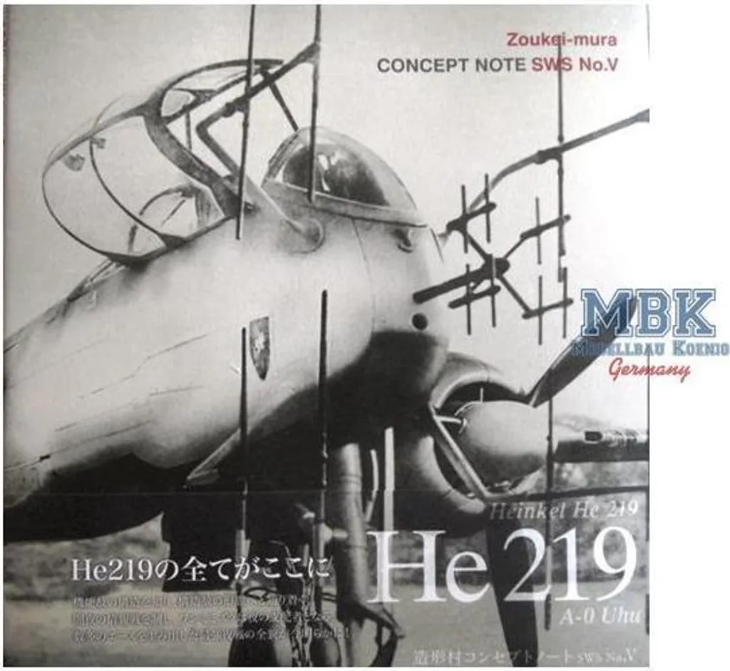 Livre de montage SwS n° V Heinkel He219A-0 Uhu Zoukei-Mura ZM-SWS06-B01