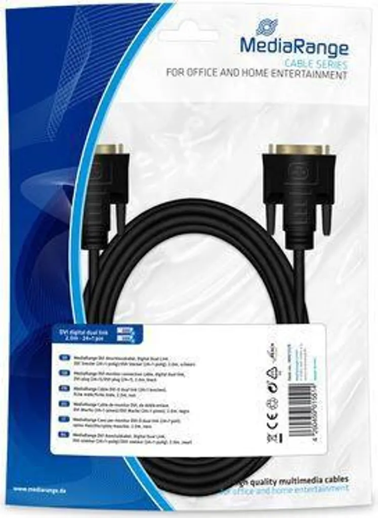 Cavo Video DVI-D MediaRange MRCS129 2m Dual Link 2560x1600 60Hz