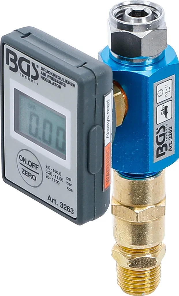 Acquista BGS 3263 Regolatore Pressione Compressore 11 Bar Prezzo Shock