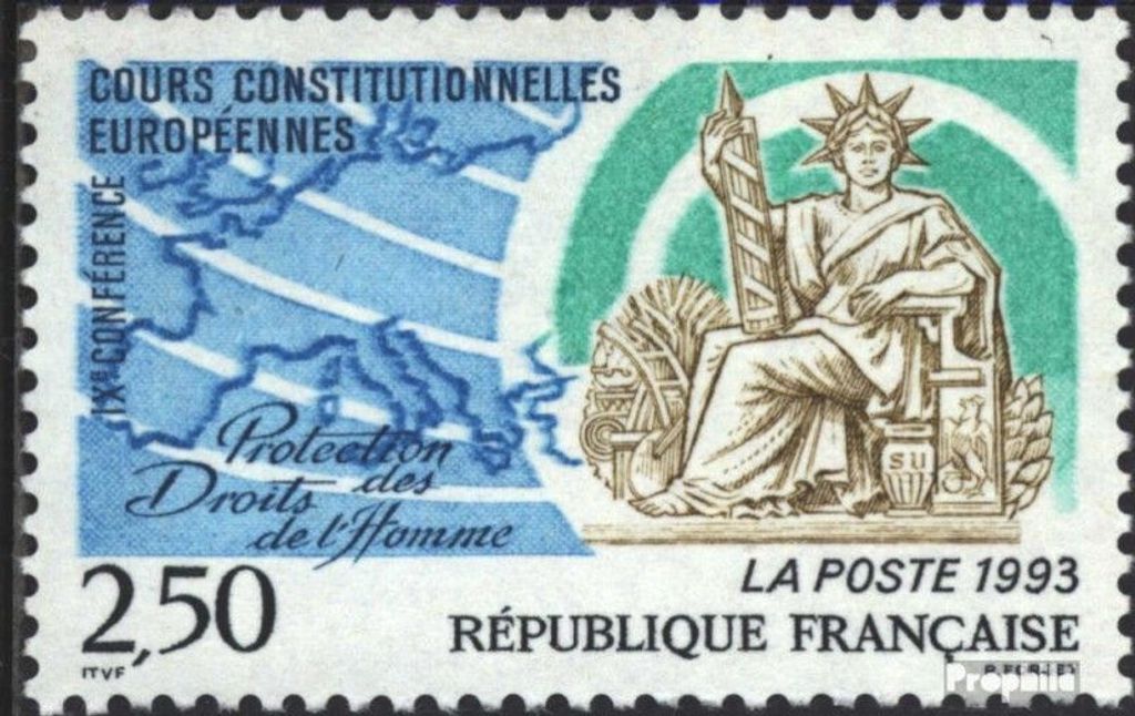 Briefmarken Frankreich 1993 Mi 2954 (kompl.Ausg.) postfrisch Verfassungskonferenz