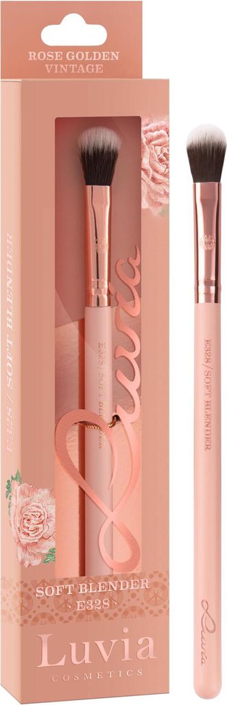 Lidschatten-Pinsel 'E328 / Soft Blender' in Nude/Roségold - Vegan