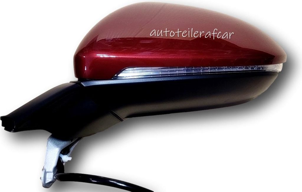 Außenspiegel Spiegel links elektrisch für Für VW GOLF VII 2012 - 21 rot LA3R