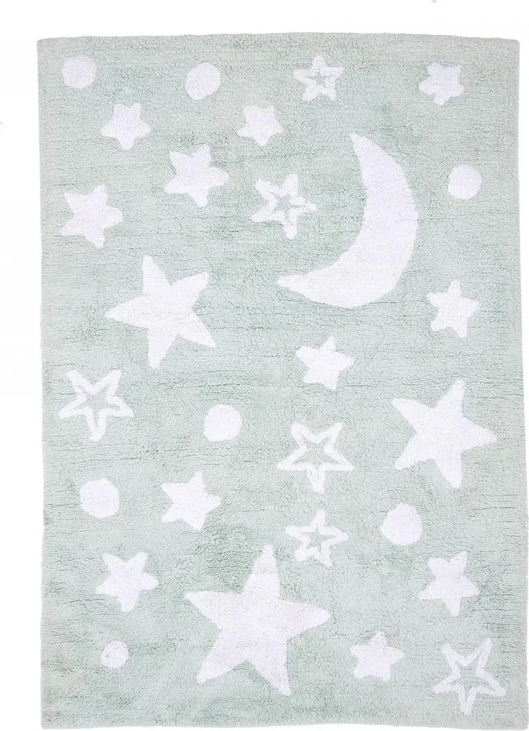 Tapis enfant 100% coton bio lavable à 30° collection ORGANIC NIGHT