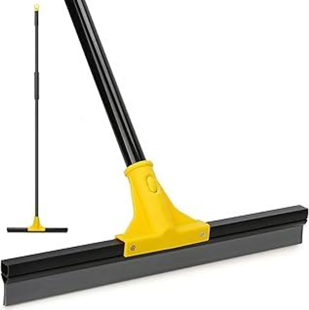 Raschietto per pavimenti, 45 cm, spatola con manico lungo (159 cm), raschietto per piastrelle del bagno, cemento del garage, terrazza, vetri della doccia, pulizia delle finestre