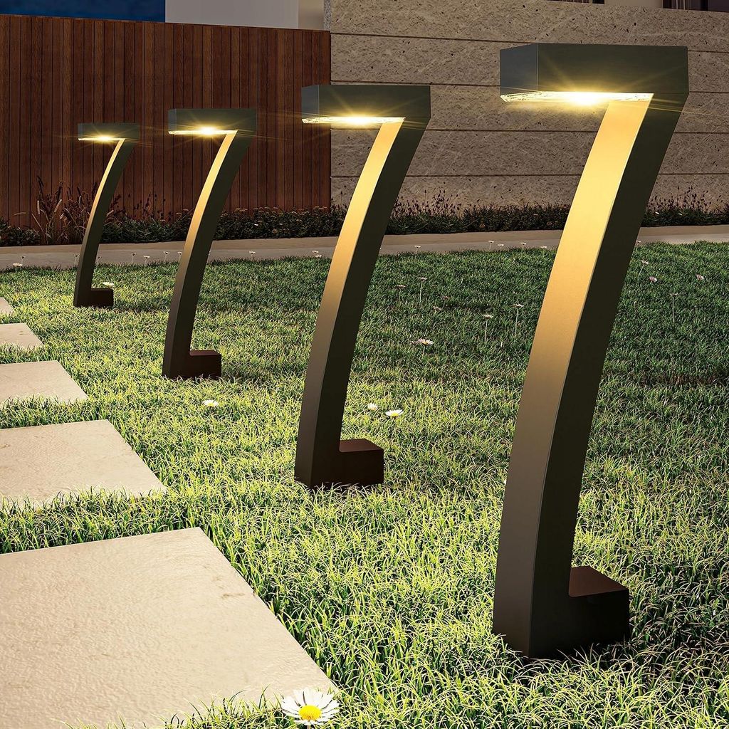 4x LAMPES SOLAIRES DE JARDIN MODERNES ÉTANCHES à monter Image du produit 