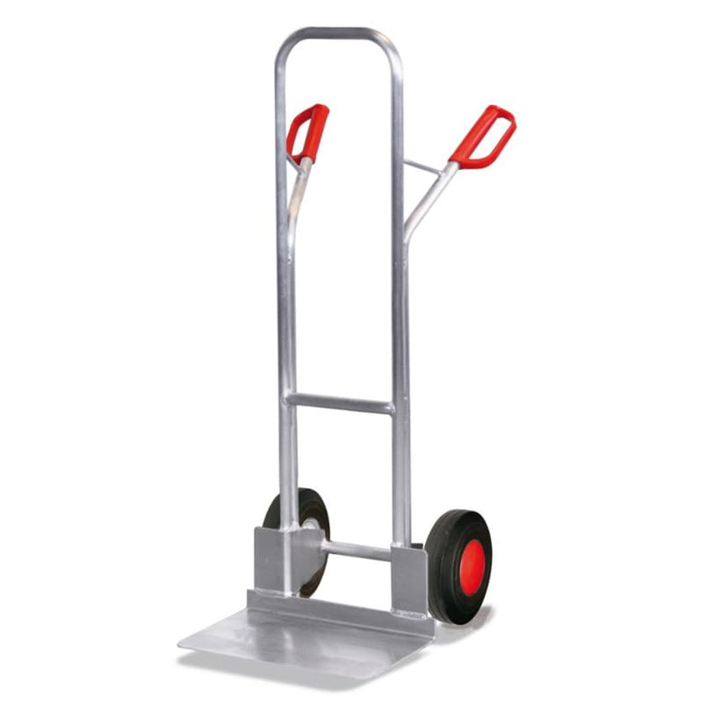 Alu-Sackkarre 200 kg mit extra gr. Schaufel Vollgummibereifung 570 x 635 x 1310 mm