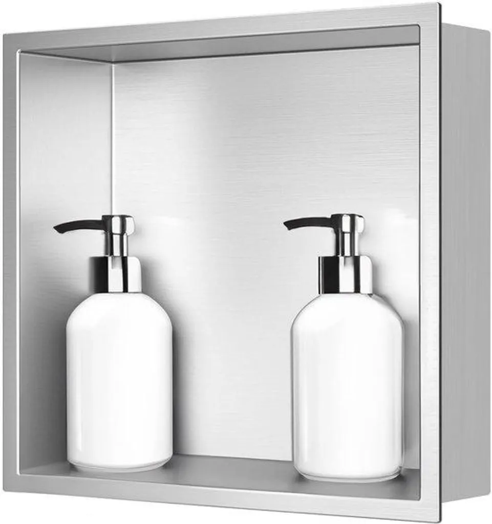 Pomme de douche effet pluie en nickel 30x30 cm pour rénovation de bain