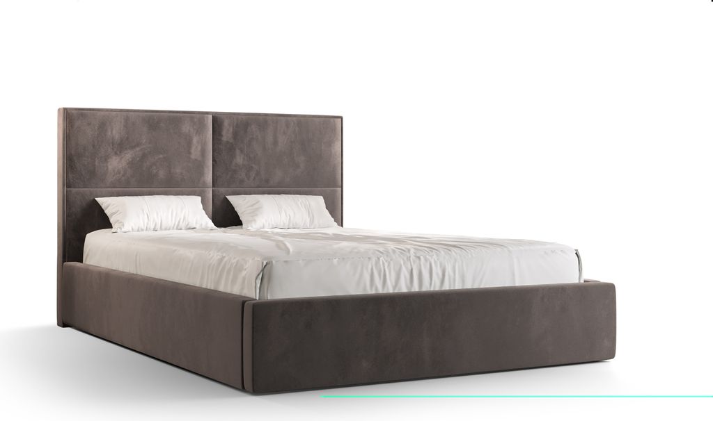 Roe Furniture | Boxspringbett - APOLLO - 90x200 cm - Dunkelgrau - mit Bettgestell und Bettkasten - Tagesbett - Polsterbetten - Bett Schlafzimmer