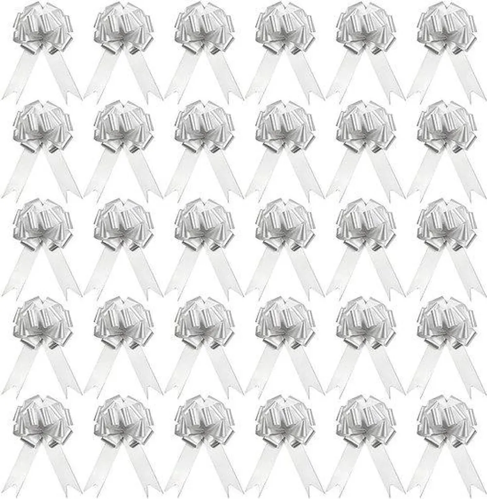 Réussir vos nœuds de déco avec 30 rubans satin blanc faciles à fixer
