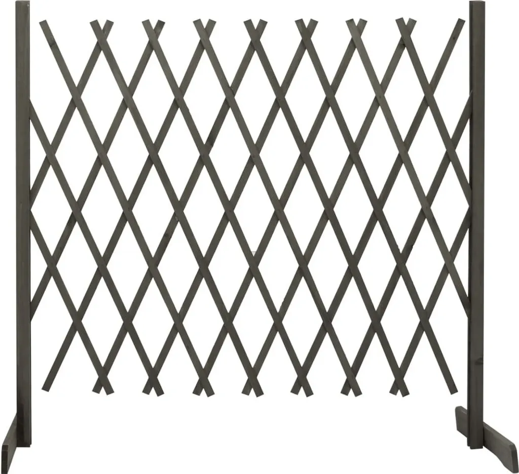 Clôture jardin bois 180x100 cm gris : sécurisez votre espace extérieur