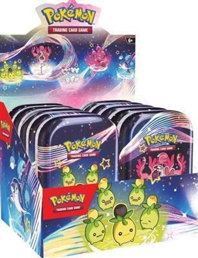 Mini Boîte Pokémon Destins de Paldea Boîtier Métallique de Cartes