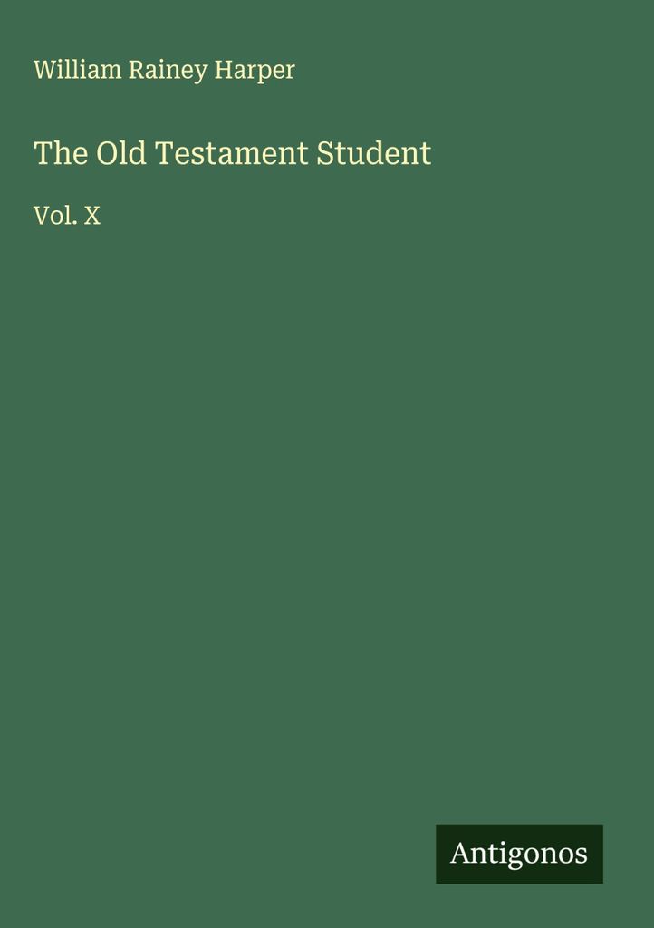 Der Student des Alten Testaments